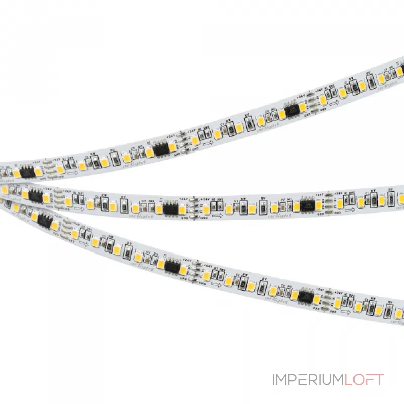 Arlight Лента SPI-A120-10mm 24В Warm3000-PX6-BPT 11 В/м IP20 2835 5м 049436