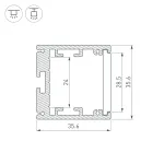 Arlight Профиль SL-ARC-3535-D320-N90 WHITE 260мм дуга 1 из 4 Алюминий 039591