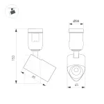 Arlight Светильник ART-APRIORI-SPOT-TURN-R45-8Вт Warm3000 GD 36 deg 48В IP20 039287