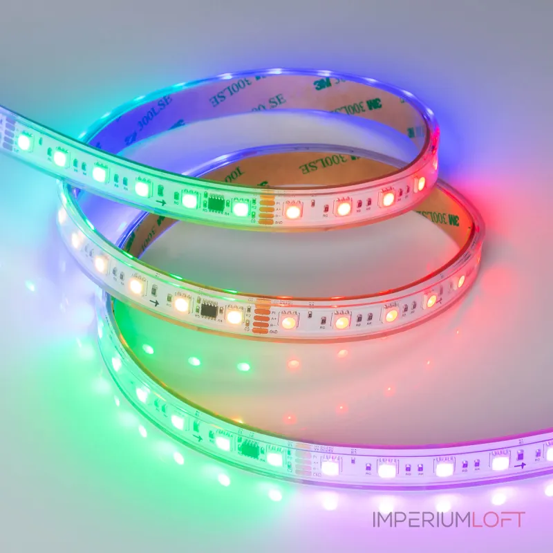 Arlight Лента герметичная DMX-PS-B60-15mm 24В RGB-PX6 15В/м IP67 5060 5м 037090