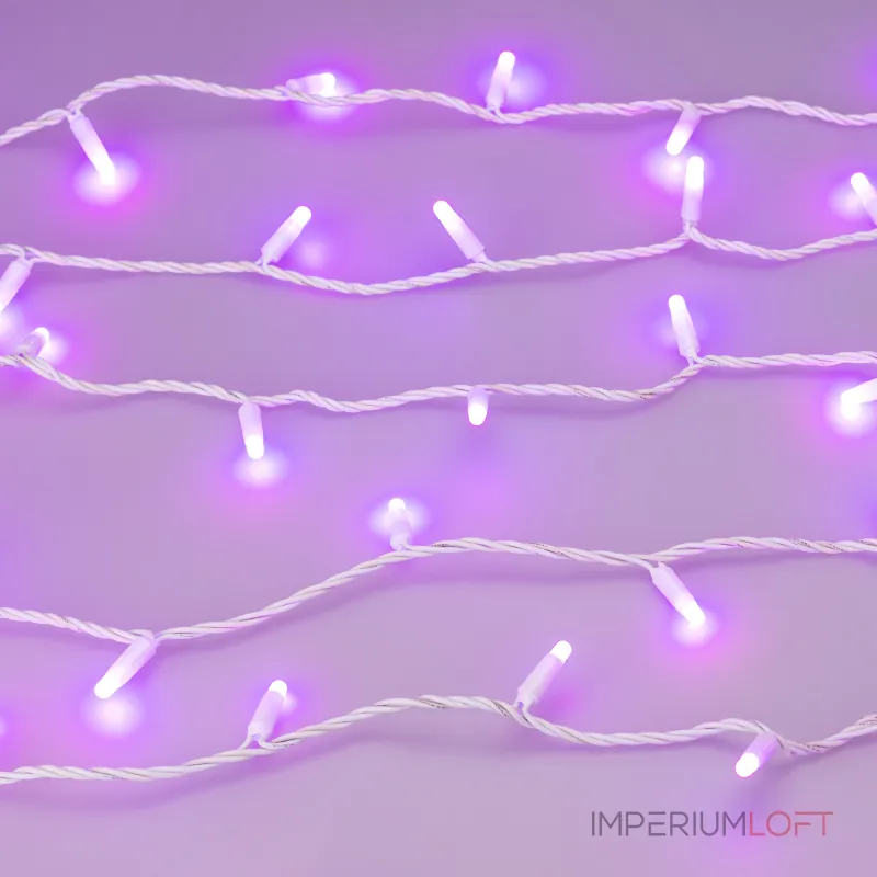 Arlight Светодиодная гирлянда ARD-STRING-CLASSIC-10000-WHITE-100LED-MILK-LIVE RGB-DMX 24В 10Вт Ardecoled IP65 031748
