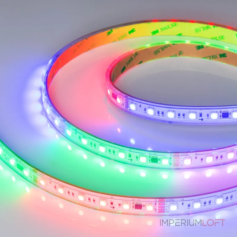 Arlight Лента герметичная DMX-PS-B60-15mm 24В RGB-PX6 15В/м IP67 5060 5м 037090