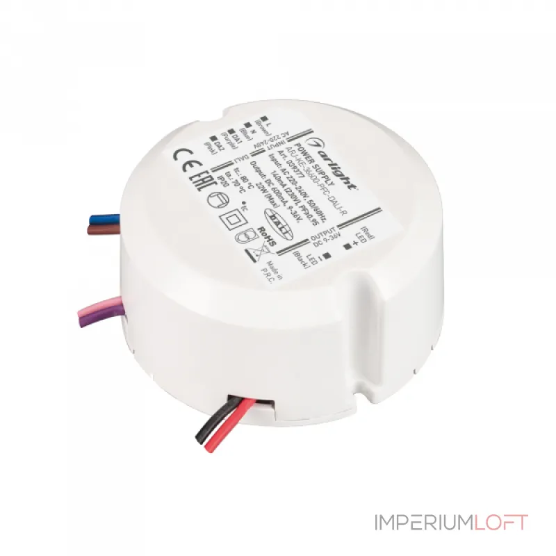 Arlight Блок питания ARJ-KE-36600-PFC-DALI2-R 22Вт 9-36В 0.6A IP20 039377 Arlight Блок питания ARJ-KE-36600-PFC-DALI2-R 22Вт 9-36В 0.6A IP20 039377