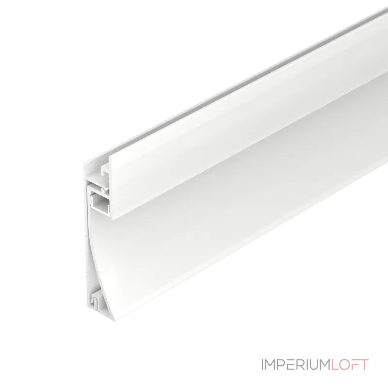 Профиль PLINTUS-H58-F-2000 WHITE Arlight Алюминий 045297
