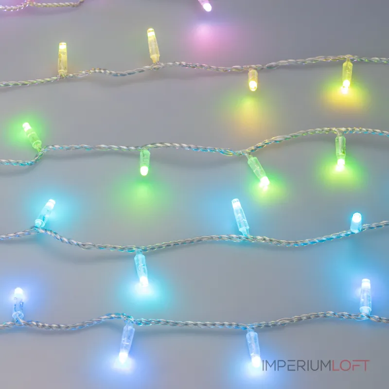 Arlight Светодиодная гирлянда ARD-STRING-CLASSIC-10000-CLEAR-100LED-LIVE RGB-DMX 24В 10Вт Ardecoled IP65 031740