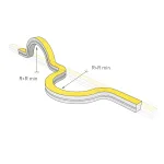 Arlight Лента герметичная MOONLIGHT-3D-A168-15x15mm 24В Warm3000 7.2 В/м IP67 2835 5м 7.2 Вт/м IP67 038603