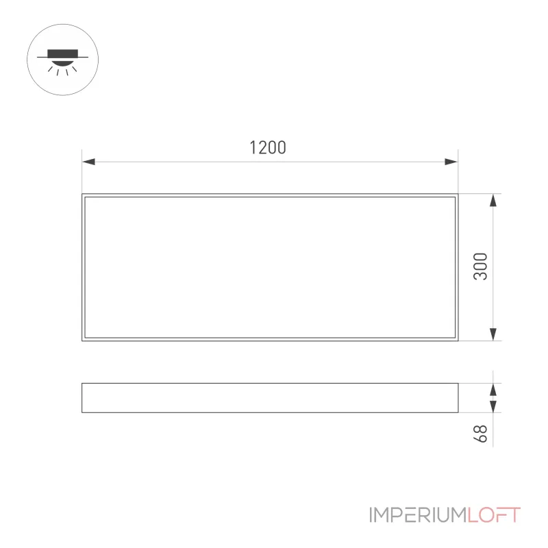 Arlight Панель IM-EMERGENCY-1.5H-S300x1200-45Вт White6000 WH 120 deg 230В IP40 034937 Arlight Панель IM-EMERGENCY-1.5H-S300x1200-45Вт White6000 WH 120 deg 230В IP40 034937