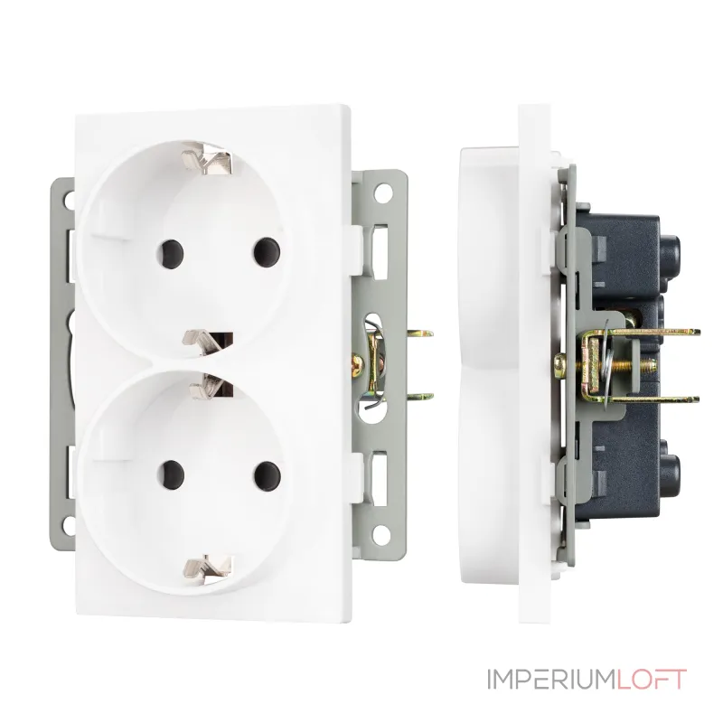 Механизм электрической розетки SCT-MEUD-PL-WH 250В 16A Arlight 043764 Механизм электрической розетки SCT-MEUD-PL-WH 250В 16A Arlight 043764