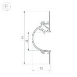 Arlight Профиль ARH-CEIL-REFLECT-2000 WHITE Алюминий 034982