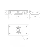Arlight Крепление MOONLIGHT-HR-CEILING-CLIP-D25 037473