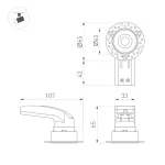 Arlight Светильник MS-RIALTO-TRIMLESS-R40-9Вт Warm3000 BK 36deg 230В IP20 047775