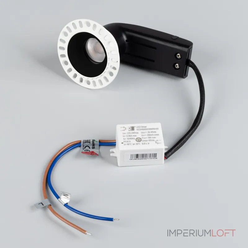 Arlight Светильник MS-RIALTO-TRIMLESS-R40-9Вт Warm3000 BK 36deg 230В IP20 047775