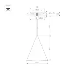 Arlight Светильник SP-MAKOTO-R350-14Вт Warm2700 WH 36 deg 230В TRIAC IP20 054406