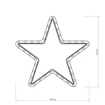 Arlight Фигура ARD-STAR-M1-295x275-36LED Warm 230В 2.5Вт Ardecoled IP65 025312