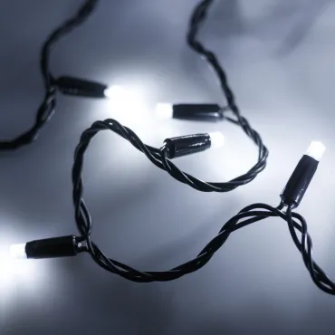 Arlight Светодиодная гирлянда ARD-STRING-CLASSIC-10000-BLACK-100LED-STD WHITE 230В 7Вт Ardecoled IP65 025796