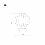 Arlight Светильник LGD-PEARL-TAB-7Вт Warm3000 GR 164 deg 230В IP65 029974