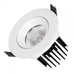 Светильник MS-ATOLL-BUILT-TURN-R94-10Вт Warm3000 WH 36 deg 230В Arlight IP54 044598