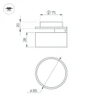 Arlight Светильник LGD-POT-BUILT-R85-12Вт Day4000 WH 100 deg 230В IP44 045781