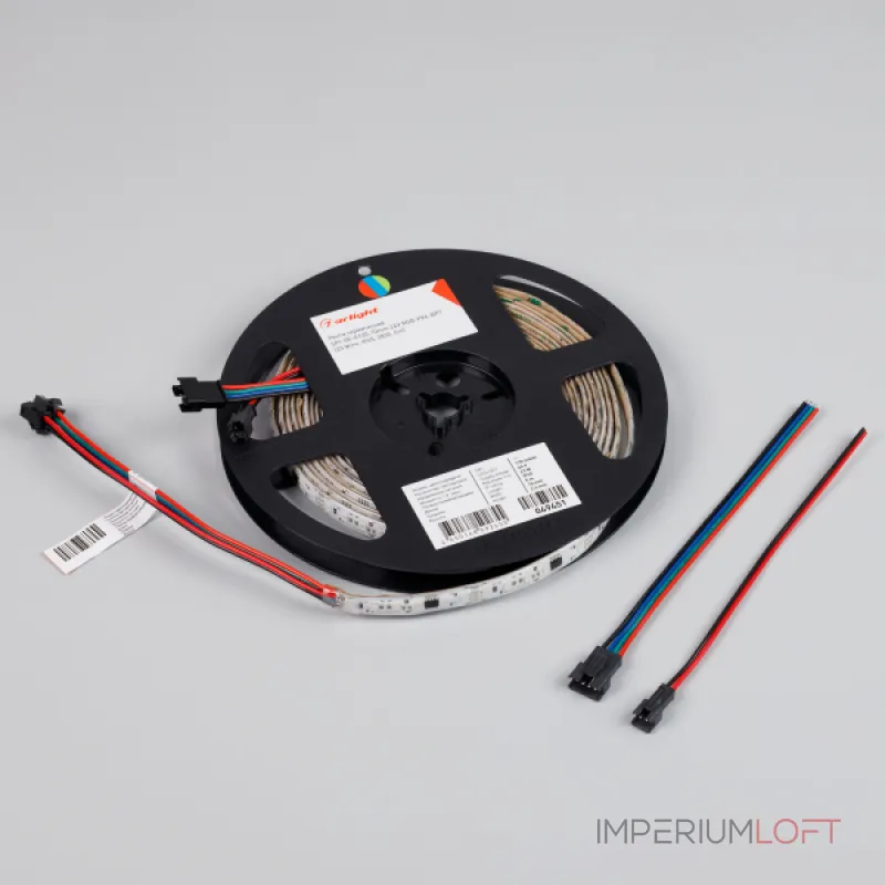 Arlight Лента герметичная SPI-SE-A120-10mm 24В RGB-PX6-BPT 23 В/м IP65 2835 5м 049451