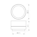 Насадка с изменяемым углом LGD-ZOOMLENS-R85 WH 17-50 deg Arlight Металл 046754
