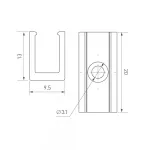 Arlight Держатель AURORA-1206-CLIP CLEAR 039354