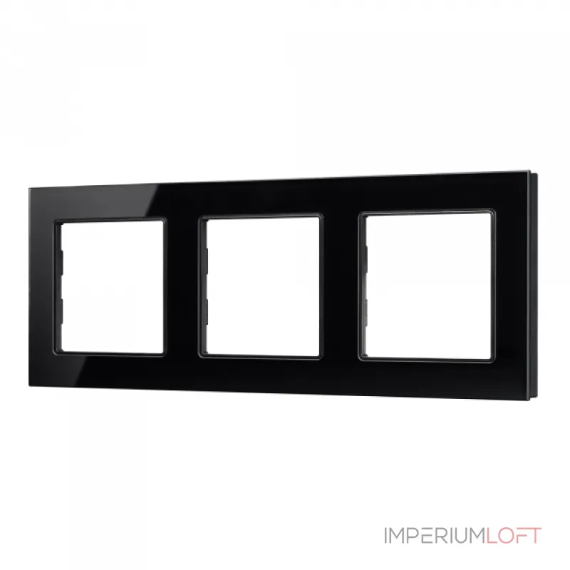Рамка стеклянная FRM-GLARE-GS-3-BK Arlight 043800