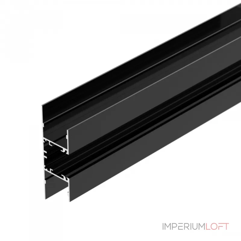 Arlight Профиль WALL-2575-DUAL-2000 ANOD BLACK Алюминий 052332