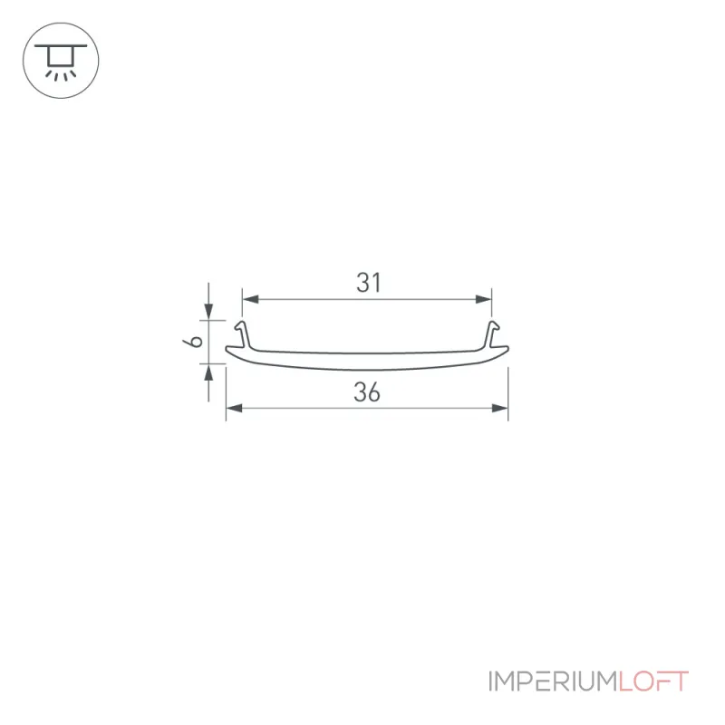 Экран STRETCH-S-35-CEIL-CENTER-100м GAMMA35 Arlight 045380