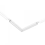 Угол SL-LINE-2522 BLACK Arlight Металл 044940
