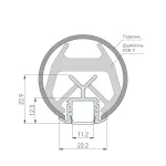 Arlight Профиль KLUS-POR-F-1000 ANOD Алюминий 019181(1)