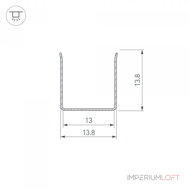 Arlight Профиль гибкий ARL-MOONLIGHT-1213-2x500 ANOD Алюминий 029419 Arlight Профиль гибкий ARL-MOONLIGHT-1213-2x500 ANOD Алюминий 029419