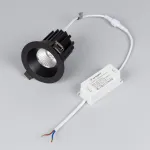 Светильник MS-ATOLL-BUILT-R86-10Вт Warm3000 BK 36 deg 230В Arlight IP54 044612