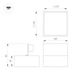 Arlight Светильник DL-GRIGLIATO-S190x190-24Вт Warm3000 WH 100 deg 230 IP40 045700