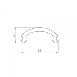 Arlight Экран ARH-KANT-H8-2000 Round Opal 036324