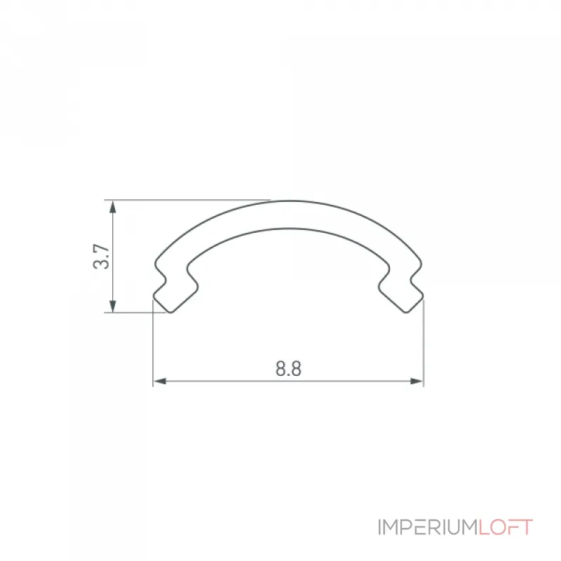 Arlight Экран ARH-KANT-H8-2000 Round Opal 036324