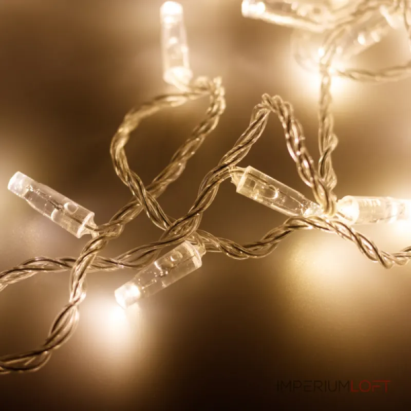 Arlight Светодиодная гирлянда ARD-STRING-CLASSIC-10000-CLEAR-100LED-FLASH WARM 230В 7Вт Ardecoled IP65 025780