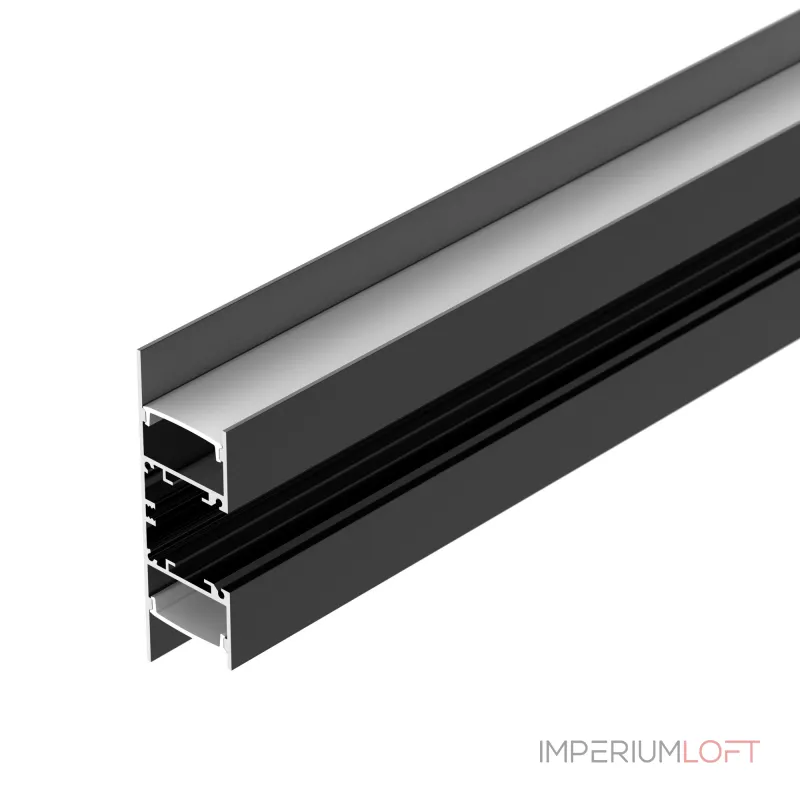 Arlight Профиль WALL-2575-DUAL-2000 ANOD BLACK Алюминий 052332