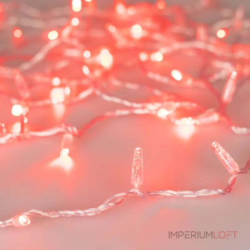 Arlight Светодиодная гирлянда ARD-STRING-CLASSIC-1000-CLEAR-100LED-PULSE Red 230В 7Вт Ardecoled IP65 031639