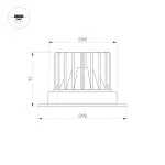 Светильник MS-ATLAS-TRIMLESS-R50-6Вт Day4000 WH 40deg 230В Arlight IP20 037061(1)