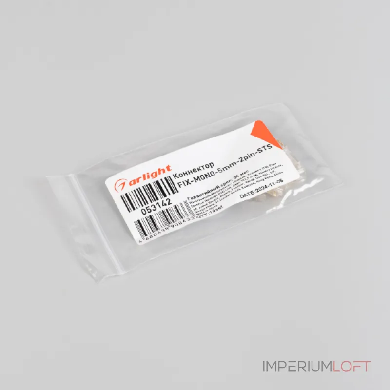Коннектор FIX-MONO-5mm-2pin-STS Arlight Прозрачный 053142 Коннектор FIX-MONO-5mm-2pin-STS Arlight Прозрачный 053142