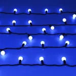 Arlight Светодиодная гирлянда ARD-BALL-CLASSIC-D23-10000-BLACK-80LED BLUE 230В 3.5Вт Ardecoled IP65 025600