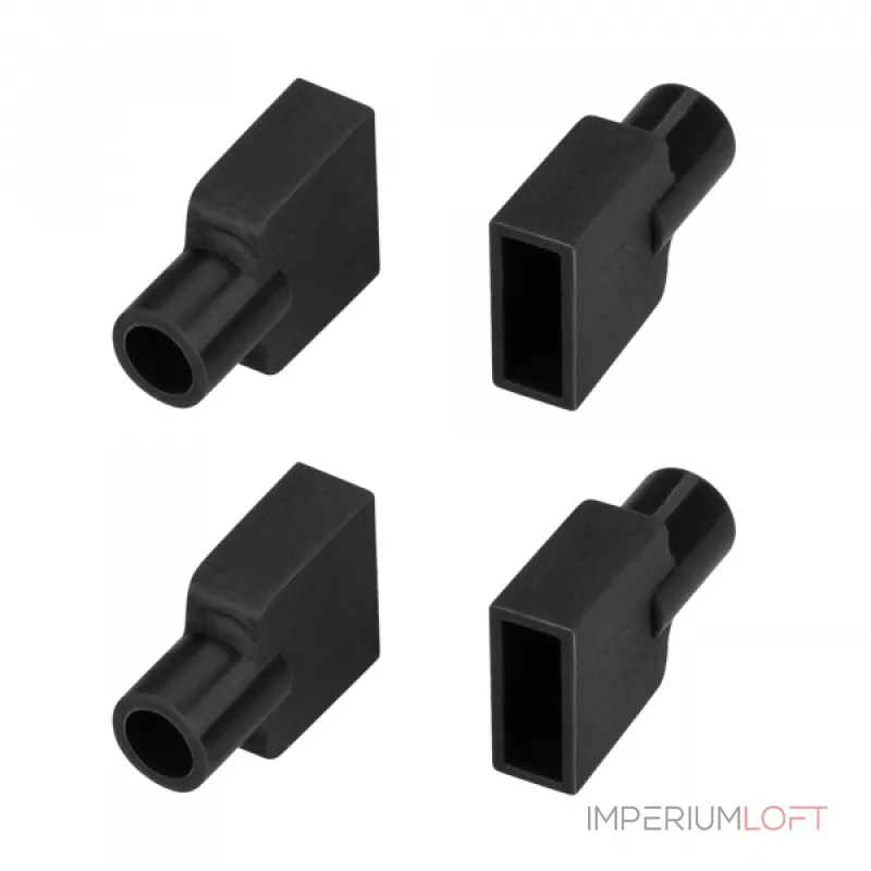 Заглушка WPH-FLEX-0612-SIDE BLACK с отверстием Arlight Силикон 045910