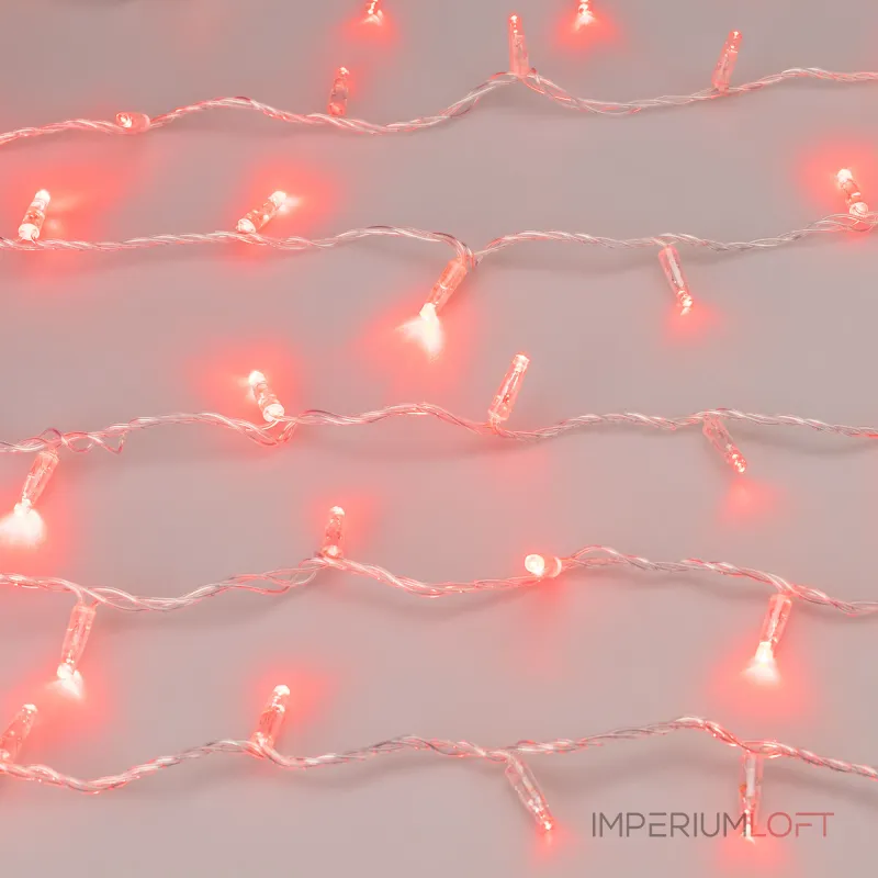 Arlight Светодиодная гирлянда ARD-STRING-CLASSIC-1000-CLEAR-100LED-PULSE Red 230В 7Вт Ardecoled IP65 031639