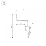Arlight Профиль STRETCH-SHADOW-2000 WHITE A2-CONTOUR-PRO Алюминий 042559