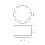Насадка с изменяемым углом LGD-ZOOMLENS-R85 WH 17-50 deg Arlight Металл 046754