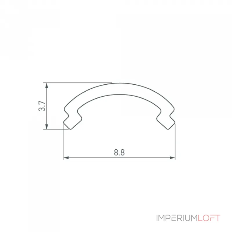 Arlight Экран ARH-KANT-H8-2000 Round Opal 036324