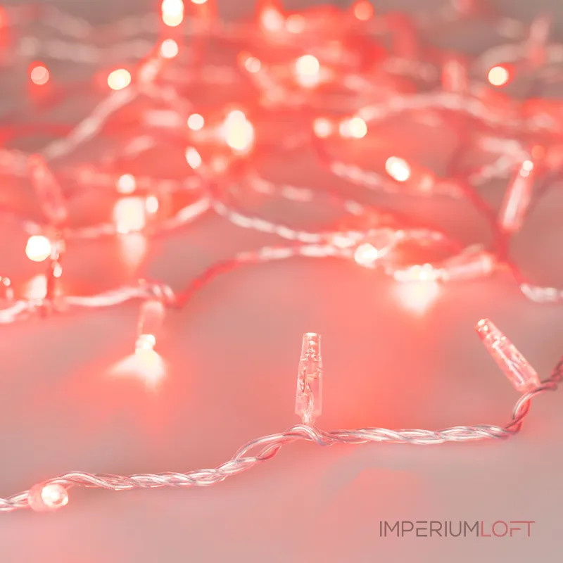 Arlight Светодиодная гирлянда ARD-STRING-CLASSIC-1000-CLEAR-100LED-PULSE Red 230В 7Вт Ardecoled IP65 031639
