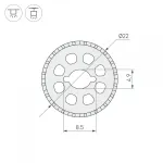 Arlight Силиконовый профиль WPH-FLEX-ROPE-D22-360deg-S8-10м WHITE Силикон 053828