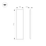 Arlight Светильник DL-TITAN-S300x1200-40Вт Day4000 WH 120 deg CRI90 230В IP54 052817