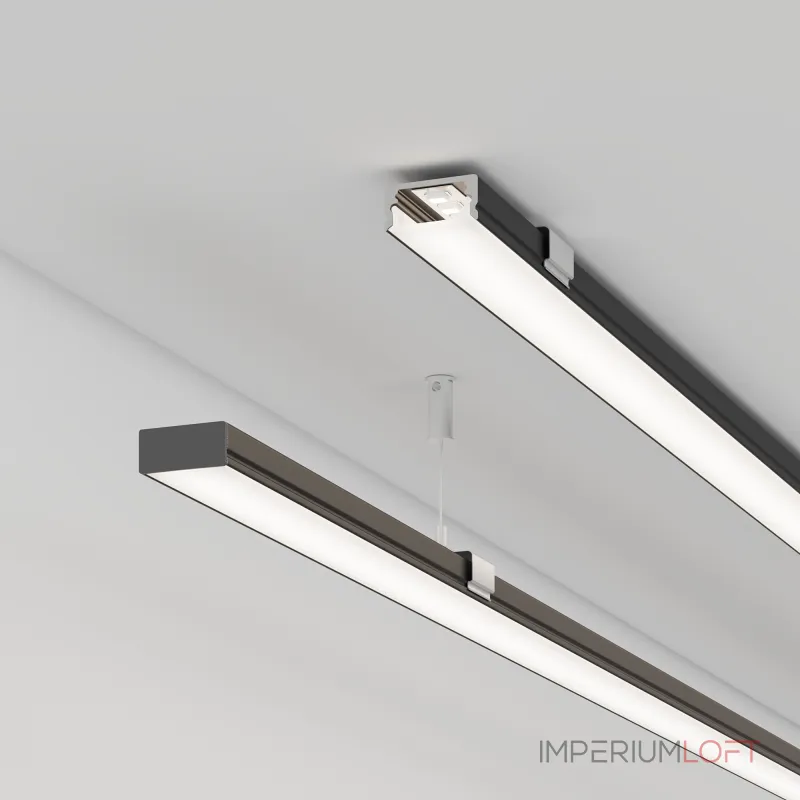 Arlight Профиль LINE-1708-2000 ANOD BLACK Алюминий 040299